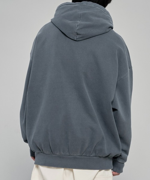 ADAMASTE（アダマスト）の「ヴィンテージライクロゴプリントパーカー（パーカー・メンズ・ブラック/ベージュ/ブルー/グレー・FREE）」の15枚目の写真