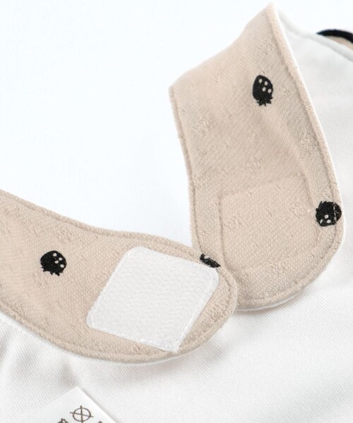 BRANSHES（ブランシェス）の「【ベビー】いちご総柄スタイ（スタイ/よだれかけ・キッズ・アイボリー/ピンク・FREE）」の8枚目の写真