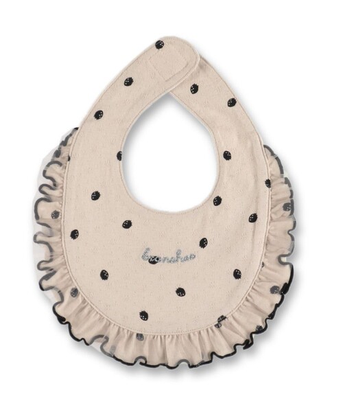 BRANSHES（ブランシェス）の「【ベビー】いちご総柄スタイ（スタイ/よだれかけ・キッズ・アイボリー/ピンク・FREE）」の2枚目の写真