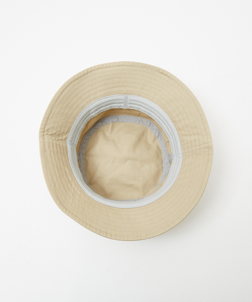 FRUIT OF THE LOOM（フルーツオブザルーム）の「【FRUIT OF THE LOOM】フロントロゴ刺繍 ツイル バケット ハット（ハット・メンズ・ピンク/オフホワイト/ベージュ/サックスブルー/ブラック・フリー）」の6枚目の写真