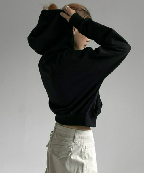 BLACKUP（ブラックアップ）の「[MADE] メルロー2WAYフードジップアップ（パーカー・レディース・アイボリー/ブラック/グレー・FREE）」の3枚目の写真