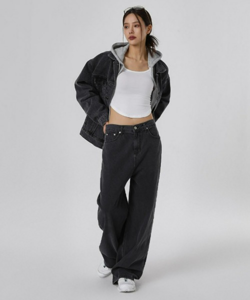 BLACKUP（ブラックアップ）の「[MADE] メルロー2WAYフードジップアップ（パーカー・レディース・アイボリー/ブラック/グレー・FREE）」の12枚目の写真