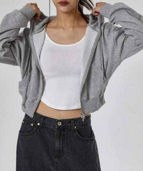 BLACKUP（ブラックアップ）の「[MADE] メルロー2WAYフードジップアップ（パーカー・レディース・アイボリー/ブラック/グレー・FREE）」の19枚目の写真