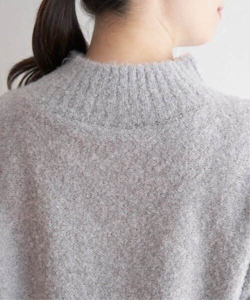 ikka（イッカ）の「ラメブークレーハイネックプルオーバー（ニット/セーター・レディース・ライトグレー/パープル系その他/オフホワイト/グリーン・S/L/M）」の10枚目の写真
