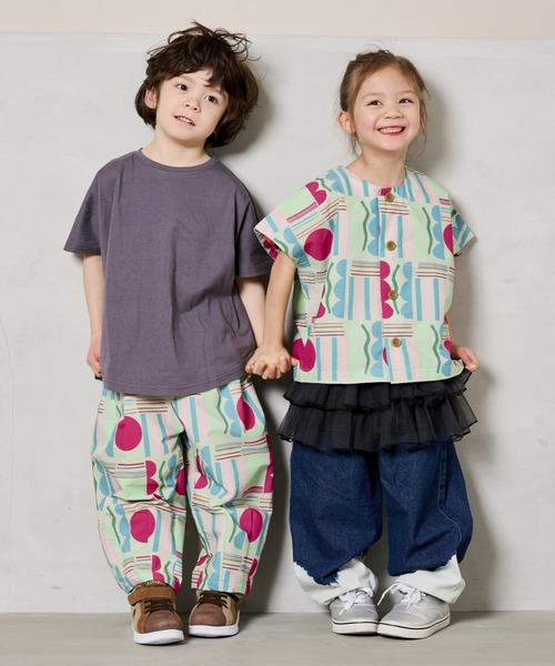 HOGAN RANCH WEAR(ホーガンランチウエア)の「イージータックパンツ(80~150cm)(その他パンツ・キッズ・イエロー/マルチ/ブラック・100/80/150/110/90/140/130/120)」の13枚目の写真