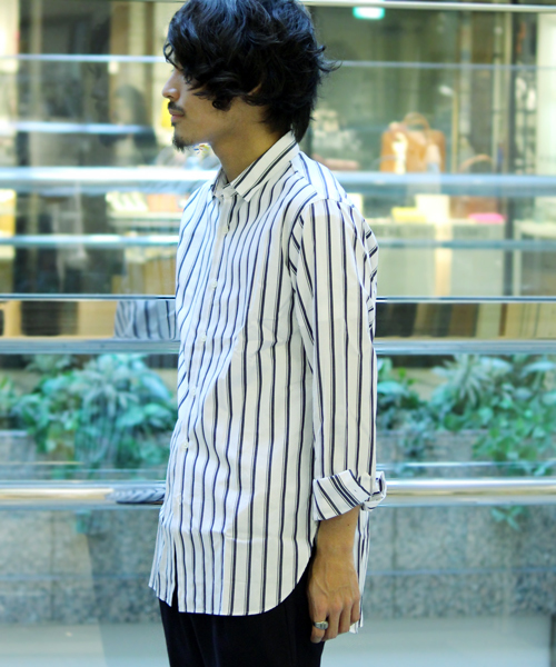 ivory court(アイボリーコート)の「レギュラーカラーロングシャツ◆(シャツ/ブラウス・メンズ・ホワイト/ホワイト×ホワイト/ホワイト系その他・36/40/38)」の1枚目の写真