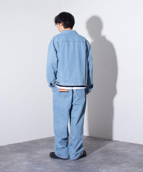 GEVACO(ゲバコ)の「【GEVACO/ゲバコ】10ozデニムイージーワイドパンツ(デニムパンツ・メンズ・ライトブルー/ブラック/ライム/インディゴブルー・M/L)」の16枚目の写真