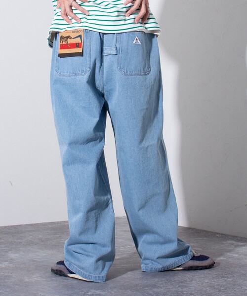 GEVACO(ゲバコ)の「【GEVACO/ゲバコ】10ozデニムイージーワイドパンツ(デニムパンツ・メンズ・ライトブルー/ブラック/ライム/インディゴブルー・M/L)」の17枚目の写真
