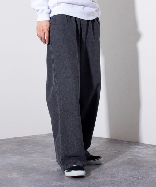 GEVACO(ゲバコ)の「【GEVACO/ゲバコ】10ozデニムイージーワイドパンツ(デニムパンツ・メンズ・ライトブルー/ブラック/ライム/インディゴブルー・M/L)」の22枚目の写真