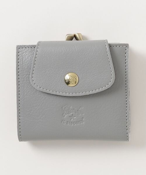 IL BISONTE 二つ折り財布 ブルーグレー イル ビゾンテ IL BISONTE 2つ折り財布 （BLU） - ファッション通販