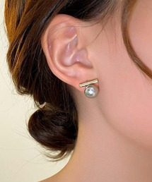 片耳用 ゴールド×パールピアス