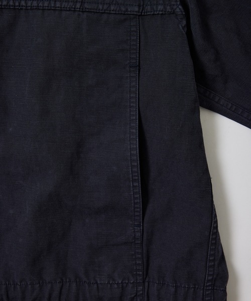 WILD LIFE TAILOR Adam et Rope'（ワイルドテーラーアダムエロペ　）の「【WILD LIFE TAILOR】 ガーメントダイ コットン サファリ ジャケット（ブルゾン・メンズ・ブルー系その他2/ブルー系その他4・M/L）」の6枚目の写真