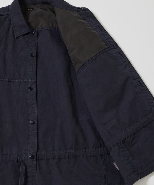 WILD LIFE TAILOR Adam et Rope'（ワイルドテーラーアダムエロペ　）の「【WILD LIFE TAILOR】 ガーメントダイ コットン サファリ ジャケット（ブルゾン・メンズ・ブルー系その他2/ブルー系その他4・M/L）」の9枚目の写真