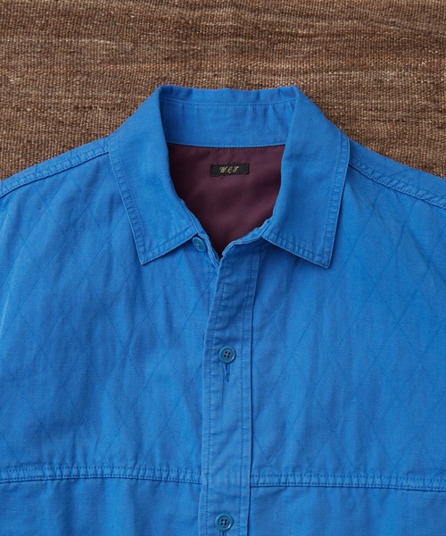 WILD LIFE TAILOR Adam et Rope'（ワイルドテーラーアダムエロペ　）の「【WILD LIFE TAILOR】 ガーメントダイ コットン サファリ ジャケット（ブルゾン・メンズ・ブルー系その他2/ブルー系その他4・M/L）」の17枚目の写真