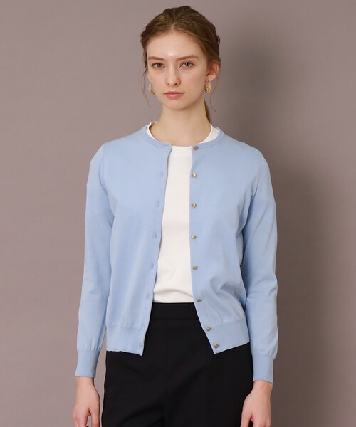 DRESSTERIOR（ドレステリア）の「【アンサンブル可】クルーネックカーディガン（カーディガン/ボレロ・レディース・サックスブルー/ネイビー/イエロー系その他・36/38/34）」の5枚目の写真