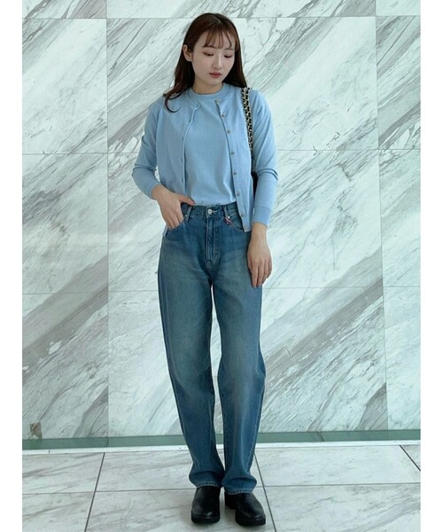 DRESSTERIOR（ドレステリア）の「【アンサンブル可】クルーネックカーディガン（カーディガン/ボレロ・レディース・サックスブルー/ネイビー/イエロー系その他・36/38/34）」の13枚目の写真