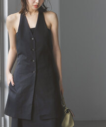 Noble | コットンリネンホルターネックチュニック(シャツ/ブラウス)