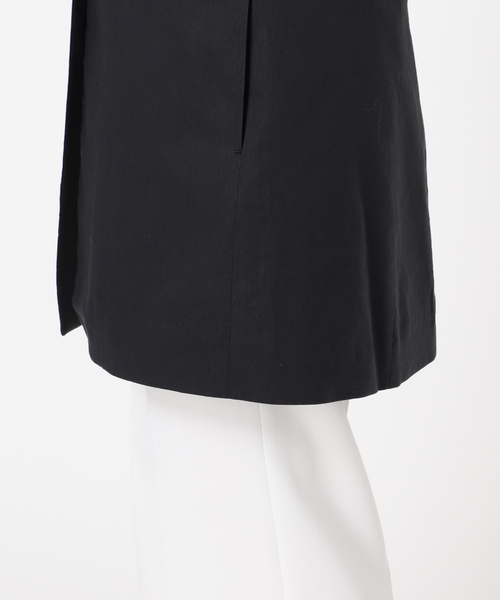 Noble（ノーブル）の「コットンリネンホルターネックチュニック（シャツ/ブラウス・レディース・ブラック/ベージュ・36/38）」の18枚目の写真