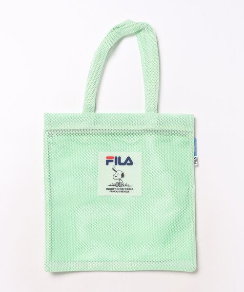 PEANUTS(ピーナッツ)の「【FILA】PEANUTS 3ROOM メッシュフラットトートバッグ/ピーナッツ/コラボ(トートバッグ・レディース・ブルー/ミント/オレンジ/ブラック・FREE)」の20枚目の写真