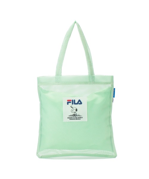 PEANUTS(ピーナッツ)の「【FILA】PEANUTS 3ROOM メッシュフラットトートバッグ/ピーナッツ/コラボ(トートバッグ・レディース・ブルー/ミント/オレンジ/ブラック・FREE)」の11枚目の写真