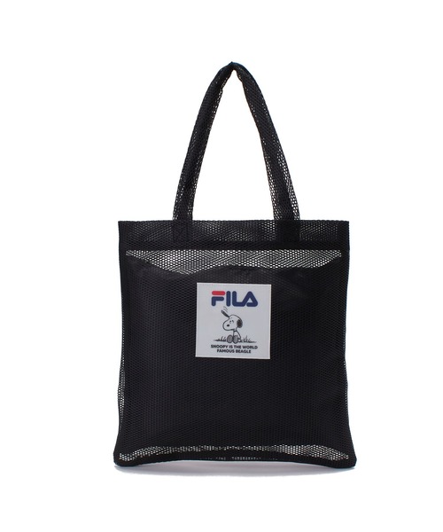 PEANUTS(ピーナッツ)の「【FILA】PEANUTS 3ROOM メッシュフラットトートバッグ/ピーナッツ/コラボ(トートバッグ・レディース・ブルー/ミント/オレンジ/ブラック・FREE)」の10枚目の写真