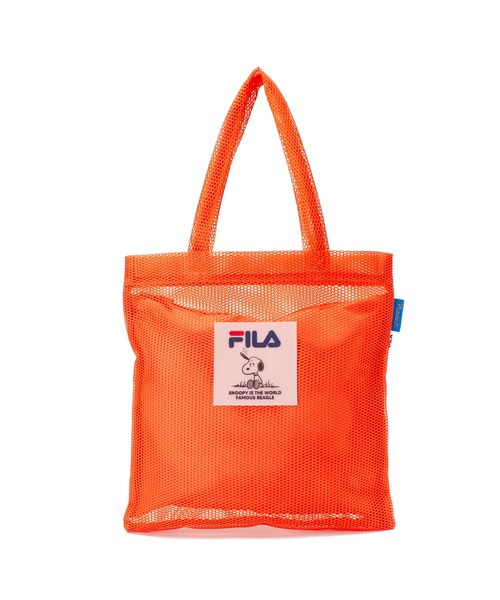 PEANUTS(ピーナッツ)の「【FILA】PEANUTS 3ROOM メッシュフラットトートバッグ/ピーナッツ/コラボ(トートバッグ・レディース・ブルー/ミント/オレンジ/ブラック・FREE)」の13枚目の写真