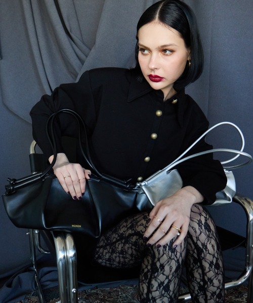 WONEM（ウォンエム）の「ヴィンテージパワショルミニワンピース（ワンピース・レディース・グレー/ブラック・FREE）」の17枚目の写真