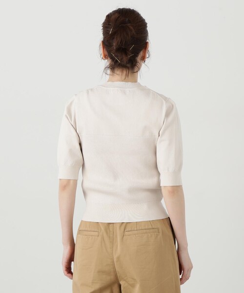 N.（N. Natural Beauty Basic）（エヌエヌナチュラルビューティーベーシック）の「◆ビオグレースアイレットビスチェ切替ニット（ニット/セーター・レディース・イエロー/オフホワイト/ブルー/ブラック・MEDIUM）」の21枚目の写真