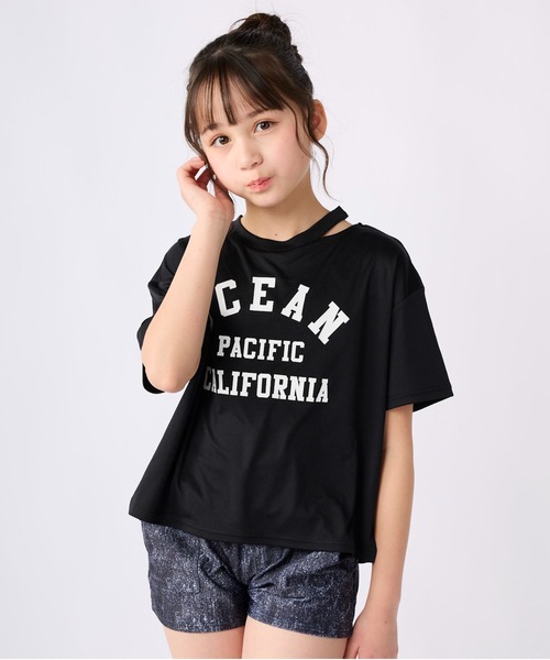 セール】【OP/オーピー】キッズ水着3点セット Tシャツ付き ブラ