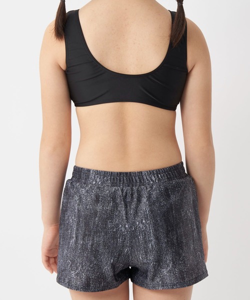 Ocean Pacific(オーシャンパシフィック)の「【OP/オーピー】キッズ水着3点セット Tシャツ付き ブラトップ ボードショーツ スクール水着 水陸両用(水着・キッズ・ブラック/オフホワイト・130/140/150/160/170)」の10枚目の写真