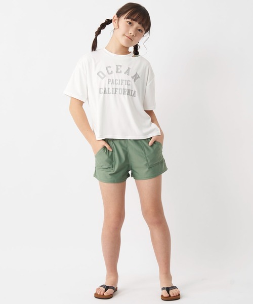 Ocean Pacific(オーシャンパシフィック)の「【OP/オーピー】キッズ水着3点セット Tシャツ付き ブラトップ ボードショーツ スクール水着 水陸両用(水着・キッズ・ブラック/オフホワイト・130/140/150/160/170)」の14枚目の写真