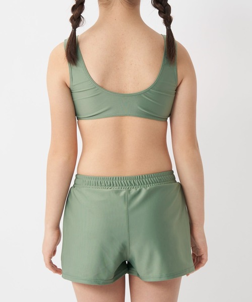 Ocean Pacific(オーシャンパシフィック)の「【OP/オーピー】キッズ水着3点セット Tシャツ付き ブラトップ ボードショーツ スクール水着 水陸両用(水着・キッズ・ブラック/オフホワイト・130/140/150/160/170)」の22枚目の写真