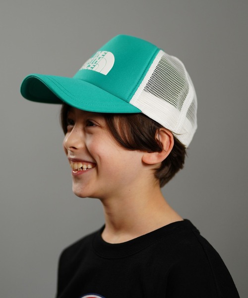 THE NORTH FACE(ザノースフェイス)の「THE NORTH FACE/ザ・ノース・フェイス KIDS' LOGO MESH CAP キッズ NNJ02409(キャップ・キッズ・ネイビー/ダークカーキ/パープル/エメラルドブルー/ダークベージュ/ブラック・M/L)」の16枚目の写真