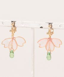 カヤ（カヤ）の「【カヤ】春錦 桜イヤリング（イヤリング）」