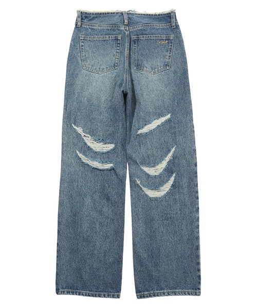 Xgirl デニム X-girl ジーンズ デニム デニムパンツ FADED 2WAY WIDE LEG