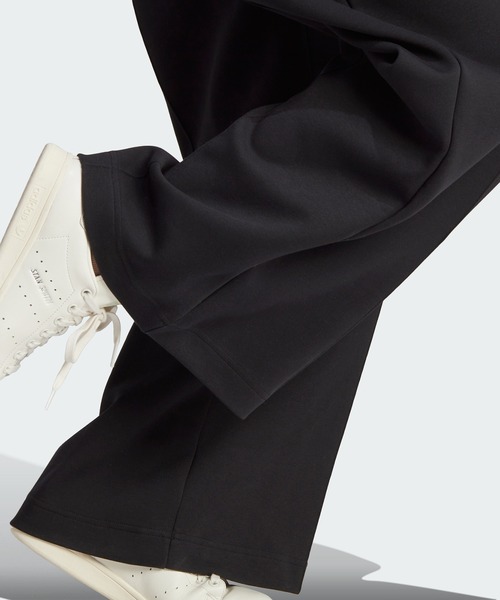 【adidas】Originals premium essentials ワイド レッグ パンツ レディース エッセンシャルズ ワイドリブパンツ ブラック
