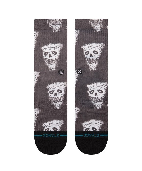 STANCE(スタンス)の「STANCE/スタンス ソックス PIZZA FACE A556A24PIZ(ソックス/靴下・メンズ・グレー×ホワイト・L)」の2枚目の写真