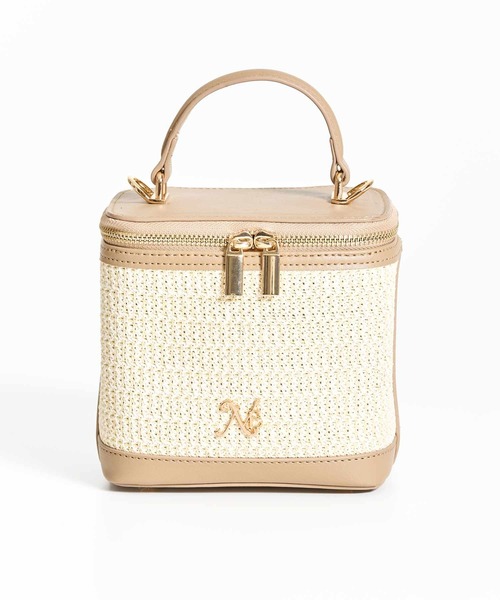 NOELA（ノエラ）の「雑材バニティバッグ（ショルダーバッグ・レディース・ベージュ/キャメル/オフホワイト・フリー）」の3枚目の写真