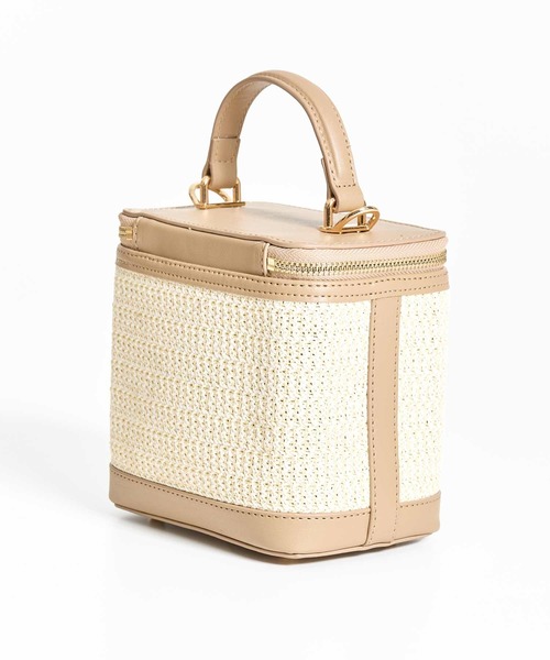 NOELA（ノエラ）の「雑材バニティバッグ（ショルダーバッグ・レディース・ベージュ/キャメル/オフホワイト・フリー）」の5枚目の写真