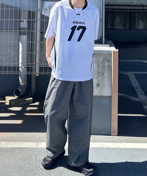 【韓国NOMANUAL ノーマニュアル】17 MESH BLOCK FOOTBALL JERSEY MUSINSA | NOMANUAL 17 MESH BLOCK FOOTBALL JERSEY - BLACK