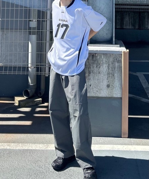【韓国NOMANUAL ノーマニュアル】17 MESH BLOCK FOOTBALL JERSEY MUSINSA | NOMANUAL 17 MESH BLOCK FOOTBALL JERSEY - BLACK