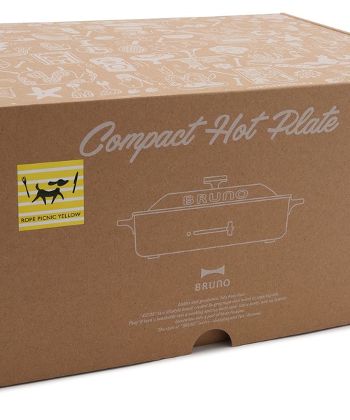 完売品 BRUNO/ブルーノ　ロペピクニック限定カラー コンパクトホットプレート ROPE' PICNIC｜【BRUNO/ブルーノ】ロペピクニック限定カラー
