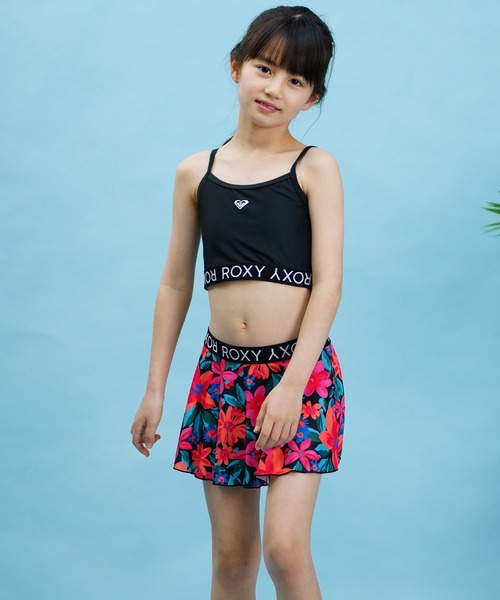 ROXY（ロキシー）の「ROXY/ロキシー ミニ　アリーナ 水着 ビキニ セット 海 川 山 TSW242050（水着・キッズ・ホワイト×レッド/ホワイト×グリーン・140cm/150cm/130cm）」の9枚目の写真