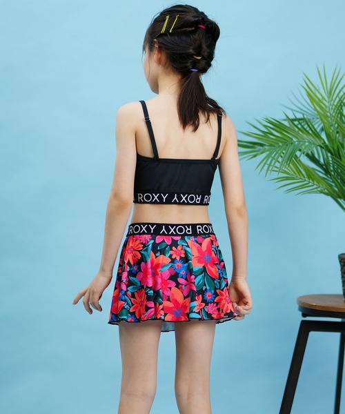 ROXY（ロキシー）の「ROXY/ロキシー ミニ　アリーナ 水着 ビキニ セット 海 川 山 TSW242050（水着・キッズ・ホワイト×レッド/ホワイト×グリーン・140cm/150cm/130cm）」の10枚目の写真