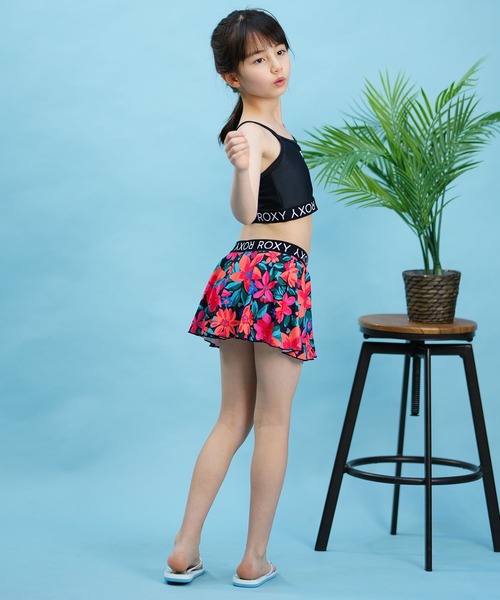 ROXY（ロキシー）の「ROXY/ロキシー ミニ　アリーナ 水着 ビキニ セット 海 川 山 TSW242050（水着・キッズ・ホワイト×レッド/ホワイト×グリーン・140cm/150cm/130cm）」の13枚目の写真