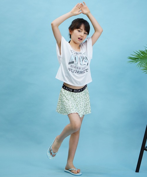 ROXY（ロキシー）の「ROXY/ロキシー ミニ　アリーナ 水着 ビキニ セット 海 川 山 TSW242050（水着・キッズ・ホワイト×レッド/ホワイト×グリーン・140cm/150cm/130cm）」の16枚目の写真