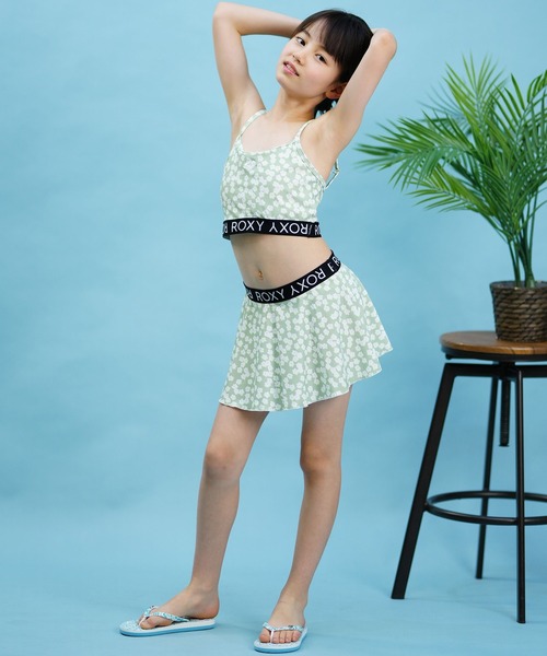 ROXY（ロキシー）の「ROXY/ロキシー ミニ　アリーナ 水着 ビキニ セット 海 川 山 TSW242050（水着・キッズ・ホワイト×レッド/ホワイト×グリーン・140cm/150cm/130cm）」の21枚目の写真