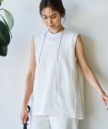 【RONEL】タックノースリーブトップス