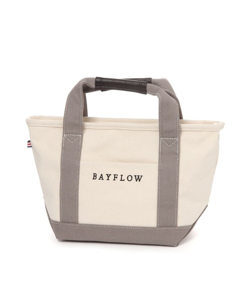 fioowトートバック BAYFLOW｜[旅行やマザーズバッグに]ショルダーZIPロゴトート L