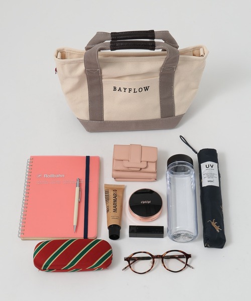 BAYFLOW モッズコート 新品タグ付き　チャコール BAYFLOW トートバッグ 「ファスナー付きで安心」ショルダーZIP